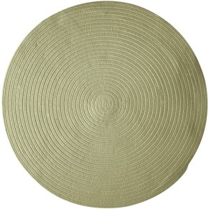 Colonial Mills Bristol Polypropylene Braided Round Rug, 4-Feet, Palm - 1 of 4