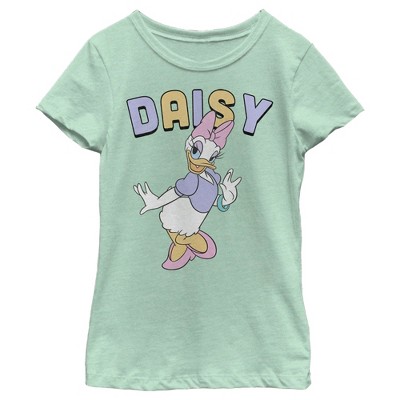 Girl's Disney Daisy Duck T-shirt - Mint - Small : Target