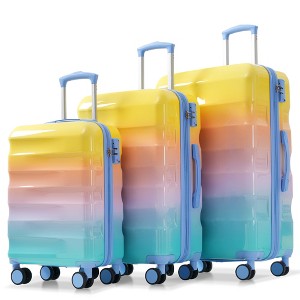 Gulches Luggage Set 3 Piece ¨C Hardshell Suitcases with Spinner Wheels and TSA Lock, Lightweight Durable PC+ABS, Expandable for Travel (20"/24"/28") - 1 of 4