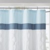 VYNXARIA 72*72"Printed and Embroidered Shower Curtain,Blue - 3 of 4