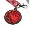Crowded Coop, LLC Game of Thrones House Targaryen Lanyard w/ PVC Charm - 2 of 3