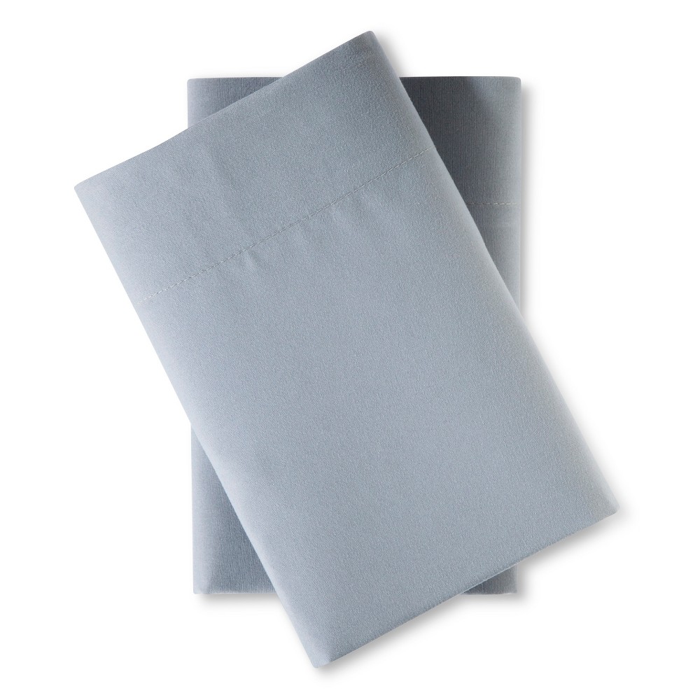 King Microfiber Pillowcase Set Gray - Room Essentials™: 170 Thread Count, Polyester, STANDARD 100 by OEKO-TEX