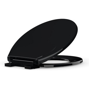 Toilet Seat Round,/Elongated Toilet Lid Soft-Slow Close, Heavy Duty Toilet Seat, Easy to Install, Universal Fit - 1 of 4