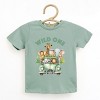 The Juniper Shop Wild One Animals Car Toddler Short Sleeve Tee - 4T - Seafoam - 2 of 4