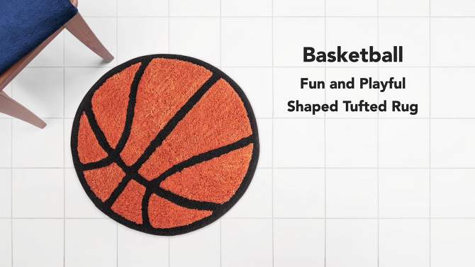 Basketball Bath Rug - Allure Home Creations, 2 of 9, play video