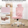 Infurnic Task and Office Chairs, Ergonomic Office Chair with Adjustable Lumbar Support and Armrests, for Home and Office, Pink, 23.43"*23.43"*56.69" - 4 of 4