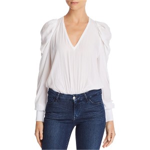 Ramy Brook Womens Puff-Sleeve Pullover Blouse, White, XX-Small - 1 of 1