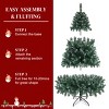 White and Light Green Artificial Christmas Tree with PVC Branches, Durable Iron Base, Full Lifelike Design for Holiday Home Décor - 4 of 4