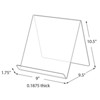 Azar Displays 9"W x 9.5"D x 10.5'H Easel Display. Front Lip: 1.75"H, 10-Pack - 4 of 4