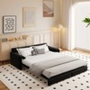 GDFStudio Sheila Convertible 66" Velvet Queen Size Sofa Bed with Side Pocket - 2 of 4