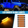 Unique Bargains Waterproof Car Golf Cart Under Glow Wheel Lights LED 6 Pcs - 2 of 4