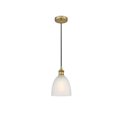 Castile - 1 Light Cord Hung Mini Pendant In Industrial Style-9.75 Inches Tall and 6 Inches Wide