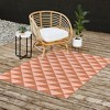 June Journal Triangular Lines in Terracotta Rug - Deny Designs - 2 of 3