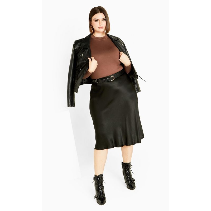 Women's Plus Size Sara Skirt - black | AVENUE, 2 of 6