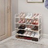 Simple Trending 4-Tier Stackable Shoe Rack - 2 of 4