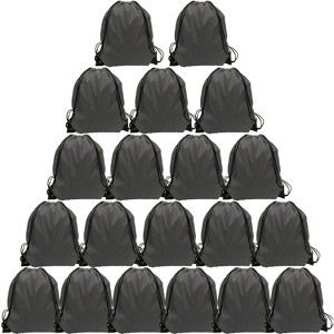 Waterproof Drawstring Backpack Bulk, Nylon Cinch Bags in 10 Colors for School, Gym, Sports - 1 of 4