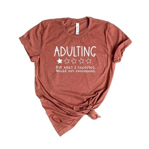 Simply Sage Market Adulting One Star Review Short Sleeve Graphic Tee - 1 of 2