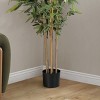 TopComfy Artificial Trees 83 Tall Artificial Bamboo Tree Faux Bamboo Tree Stalks Indoor Bamboo Tree in Pot for Dining Room, Green, 39"*39"*82.75" - 4 of 4