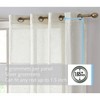 HLC.ME Sierra Burlap Flax Linen Privacy Sheer Light Filtering Window Grommet Curtains Panels, Set of 2 - 3 of 4