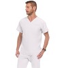 Medichic Men Scrubs Set - Stretch V-Neck Scrub Top with 7-Pocket Pants Workwear - 4 of 4