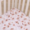 NoJo Disney Winnie the Pooh Tan, Red, and White Piglet, Balloons, and Hunny Pots Super Soft Nursery Fitted Crib Sheet - 3 of 4