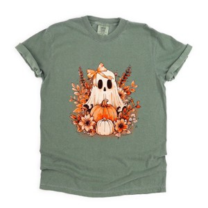 Simply Sage Market Girl Ghost Floral Garment Dyed Tee - 1 of 4