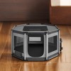 Large Dog Playpen 44.1 x 44.1 x 24.4 Inches - Octagon Dog Crate with PVC Frame, Oxford Fabric Fence, Breathable Mesh, Double Openings - 4 of 4