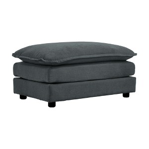 Sapphtopaz Ottoman 3-Tier Soft Shoe Bench Low Ottoman with Upholstered Foot Stool Footrest for Living Room, Bedroom, Entryway - 1 of 4