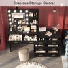 61" Make Up Vanity Desk with Mirror and Lights, White Vanity with 8 Wide Storage Drawers & 2 Tier Shelves - 4 of 4