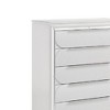 Acme Furniture 38.39" Tarian Decorative Storage Drawer Pearl White Finish: 5-Drawer Chest, Wood Composite, No Assembly Required - 2 of 4