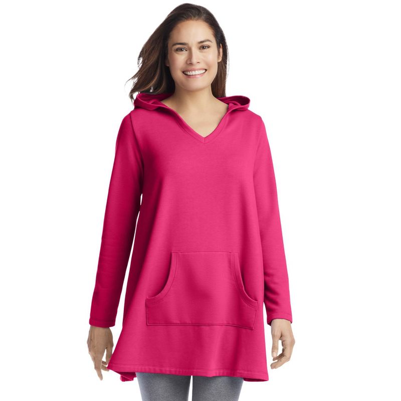Woman Within Women's Plus Size Hooded Tunic, 1 of 2