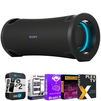 Sony X-Series Strong Bass Wireless BT Speaker + Audio Bundle & 2 Year Warranty Plan