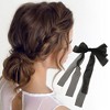 Unique Bargains Fashion Ribbon Bow Hair Clips Hairdo Clip 1 Pc - 3 of 4