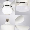 BestParts 16" Flush Mount Ceiling Fan with Dimmable LED - 3-Blade Quiet Motor, 3 Color Temperatures - 4 of 4