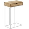 Vynxaria C-Shaped Accent Table with Storage Drawer ¨C Modern Side Table for Living Room & Bedroom - 4 of 4