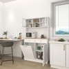 67.7" Tall Kitchen Trash Can Storage Cabinet with 2 Drawers, Tilt-Out Trash Bin & 3 Adjustable Shelves, E1 MDF Organizer for Dining Room - 3 of 4