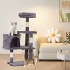 FDW Cat Tree 37 Inch Tall Cat Tower Kitten  with Scratching Posts and Perches Indoor Activity Center for Cats - 2 of 4