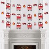 Big Dot of Happiness Fired Up Fire Truck - Firefighter Firetruck Baby Shower or Birthday Party DIY Decorations - Clothespin Garland Banner - 44 Pieces - 3 of 4
