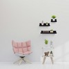 ChicFurnit Wall Shelf Set Floating Wood Shelves Invisible Brackets Hanging Shelf for Books Storage for Indoor Living Room, Black, 15.75"*3.94"*1.97" - 3 of 4