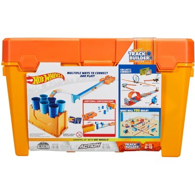 hot wheels track builder system race crate target