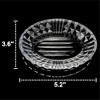 Aoibox Clear Glass Oval Soap Dish with Raised Edges for Bathroom, Sink and Kitchen - Elegant and Practical Bar Soap Holder - 4 of 4