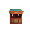 KWPZQEB 4-in-1 Game House for Kids, All Wooden Playhouse with Different Games on Every Surface, Side Serving Station & Canvas Awning for Backyard - 4 of 4