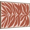 Amanti Art Terra Cotta Block Palms II by June Erica Vess Framed Canvas Wall Art - 3 of 4