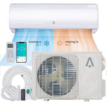 9000 BTU WiFi Enabled Mini Split Air Conditioner with Heater and Inverter System