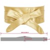 INSPIRE CHIC Women's Faux Leather Self-Tie Bowknot Wide Waist Band Sash Obi Belt - 3 of 4