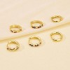 Inerney Gold Huggie Hoop Earrings Set for Women, Dainty Small Sterling Silver Earring Stacks Hypoallergenic Jewelry for Multiple Piercings - 4 of 4