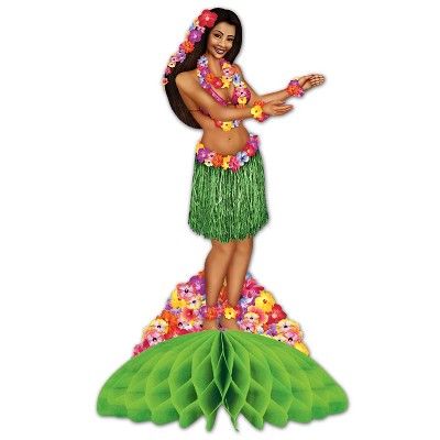 Beistle 14" Hula Centerpiece 3/Pack 55583