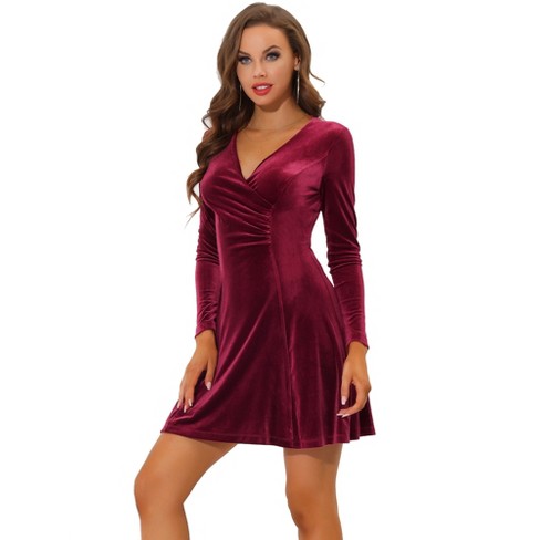 Target velvet outlet wrap dress