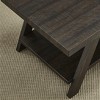 VYNXARIA Contemporary Wood Shelf Side Table in Weathered Espresso - 4 of 4