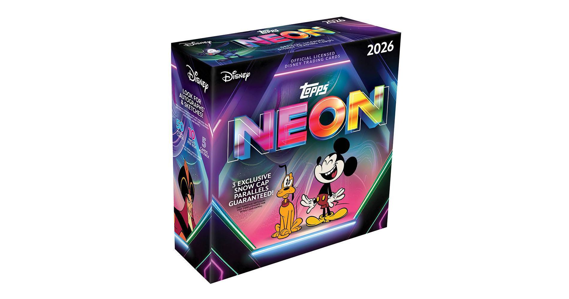 2026 Topps Disney Neon Trading Card Mega Box